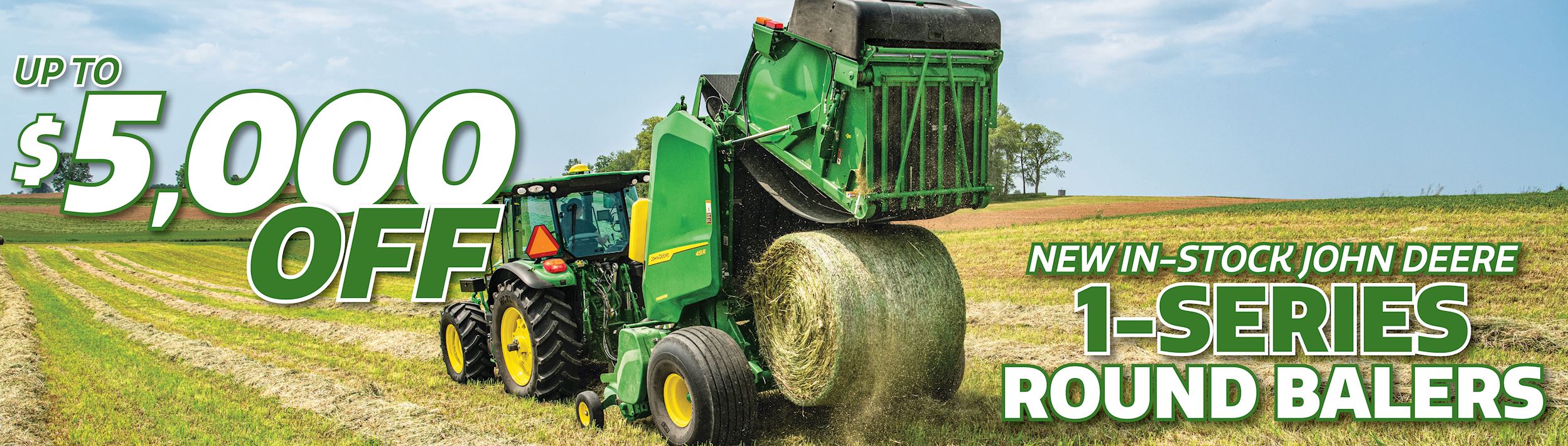 SAVE UP TO $5,000 on select 1-Series Round Balers